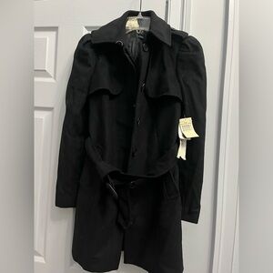Juicy CoutureBlack wool trench coat size Petite